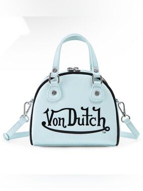 Von Dutch NWT Light Blue Bowling Bag Crossbody